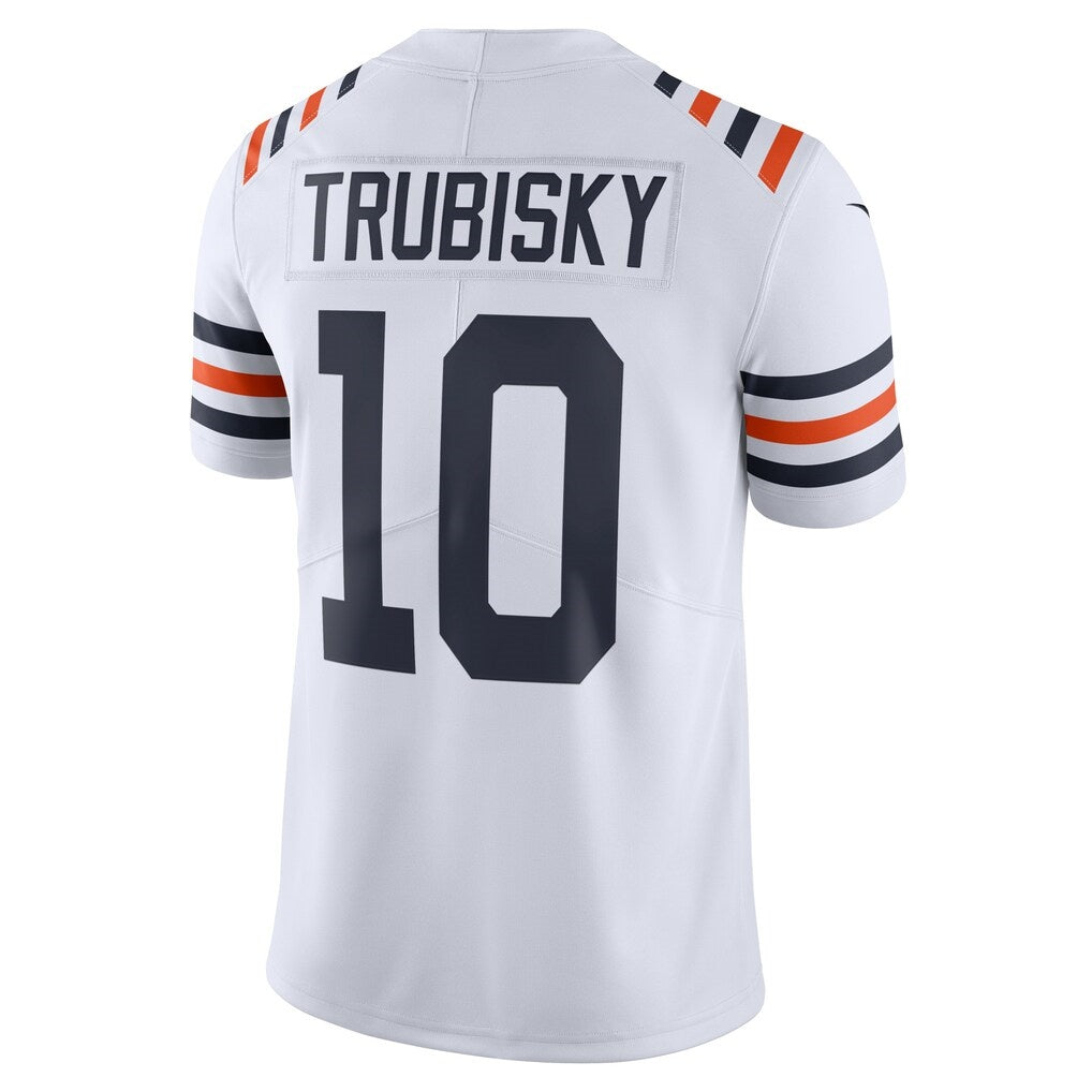 C.Bears #10 Mitchell Trubisky White 2019 100th Season Alternate Classic Limited Stitched Football Jerseys