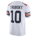 C.Bears #10 Mitchell Trubisky White 2019 100th Season Alternate Classic Limited Stitched Football Jerseys
