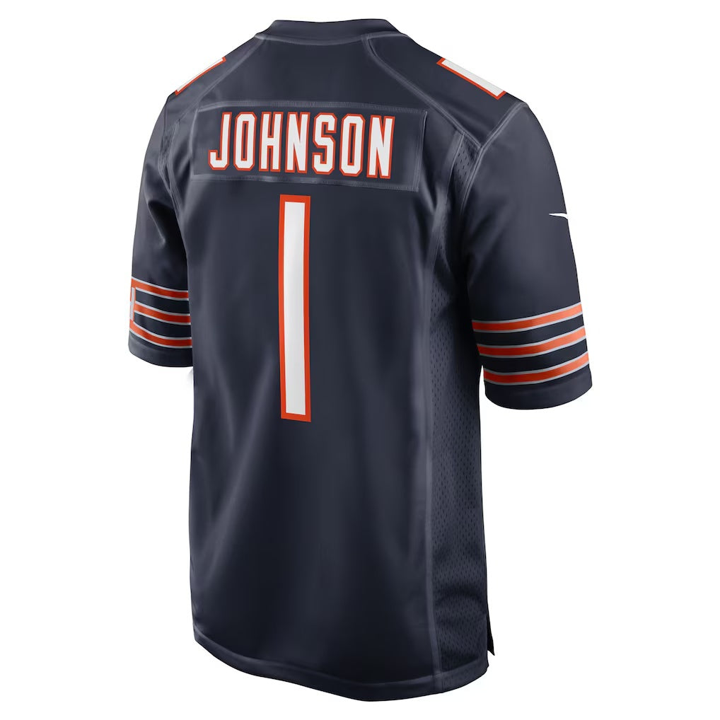C.Bears #1 Jaylon Johnson Navy Game Stitched Football Jerseys