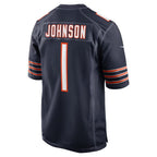C.Bears #1 Jaylon Johnson Navy Game Stitched Football Jerseys