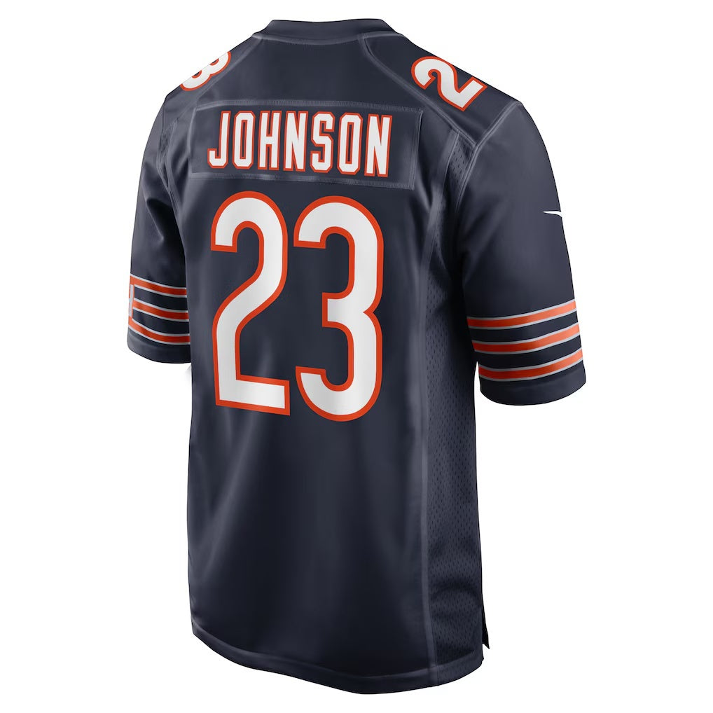C.Bears #23 Roschon Johnson Navy Team Game Stitched Football Jerseys