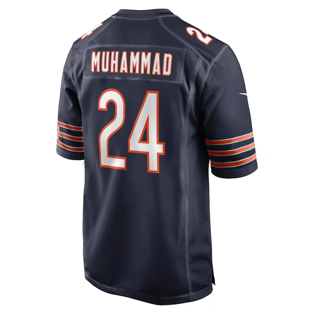 C.Bears #24 Malik Muhammad Navy Team Game Stitched Football Jerseys