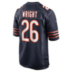 C.Bears #26 Nahshon Wright Navy Team Game Stitched Football Jerseys