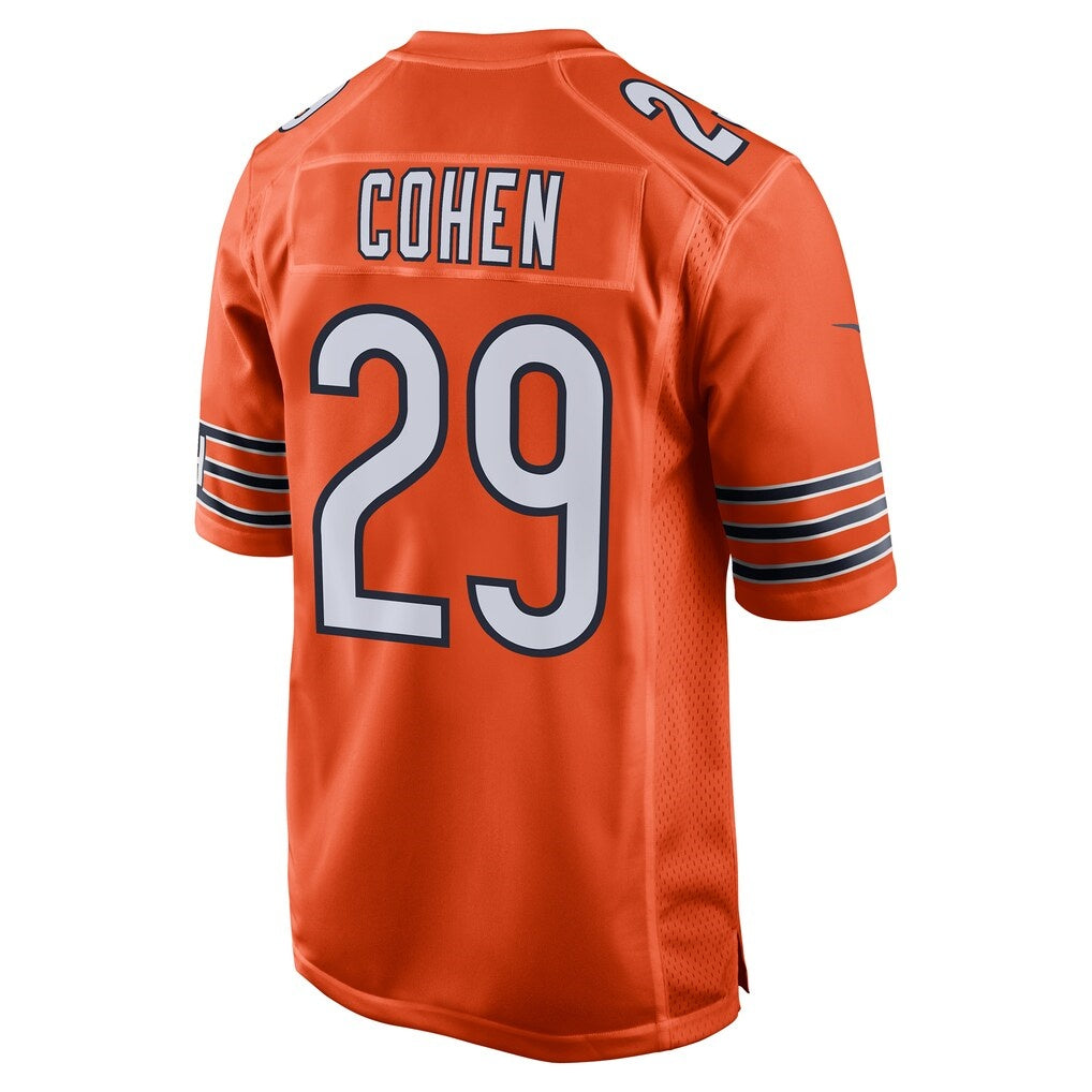 C.Bears #29 Tarik Cohen Orange Alternate Game Stitched Football Jerseys