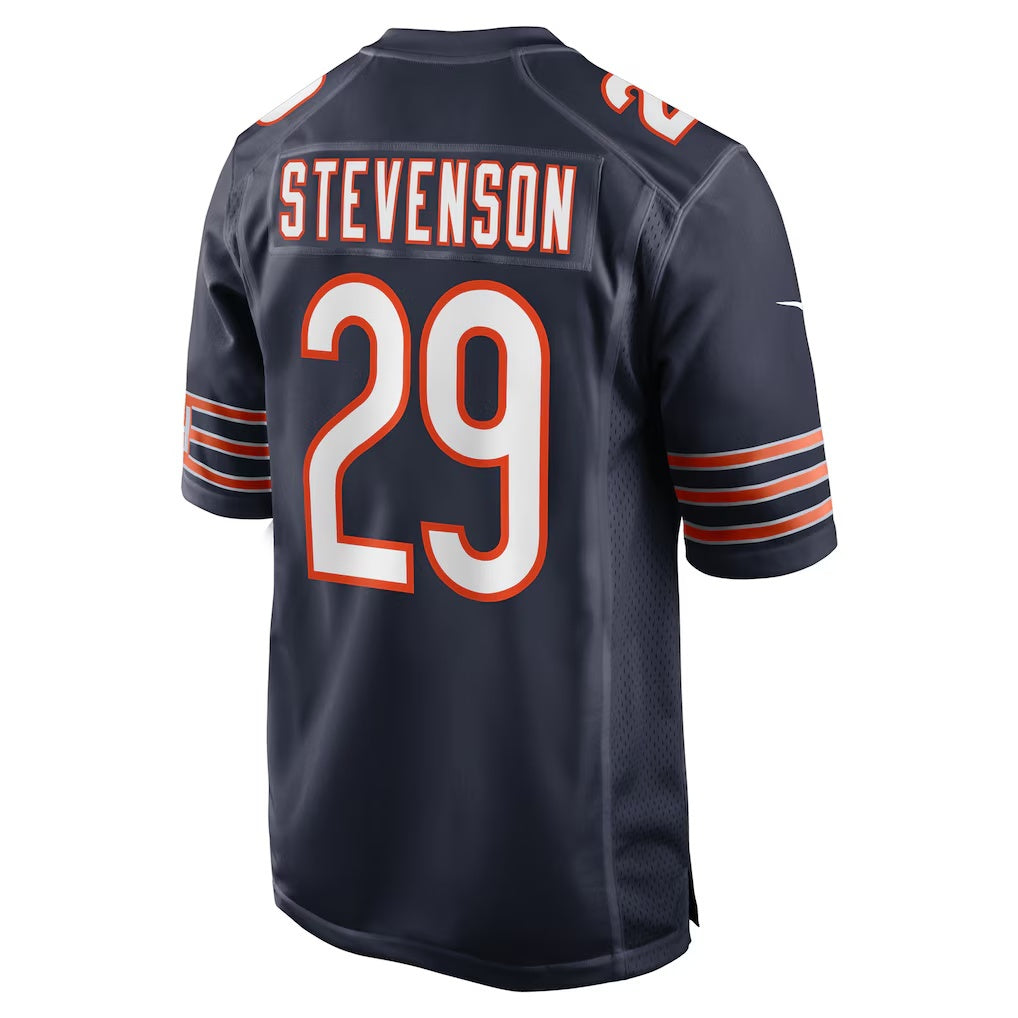 C.Bears #29 Tyrique Stevenson Navy Game Stitched Football Jerseys