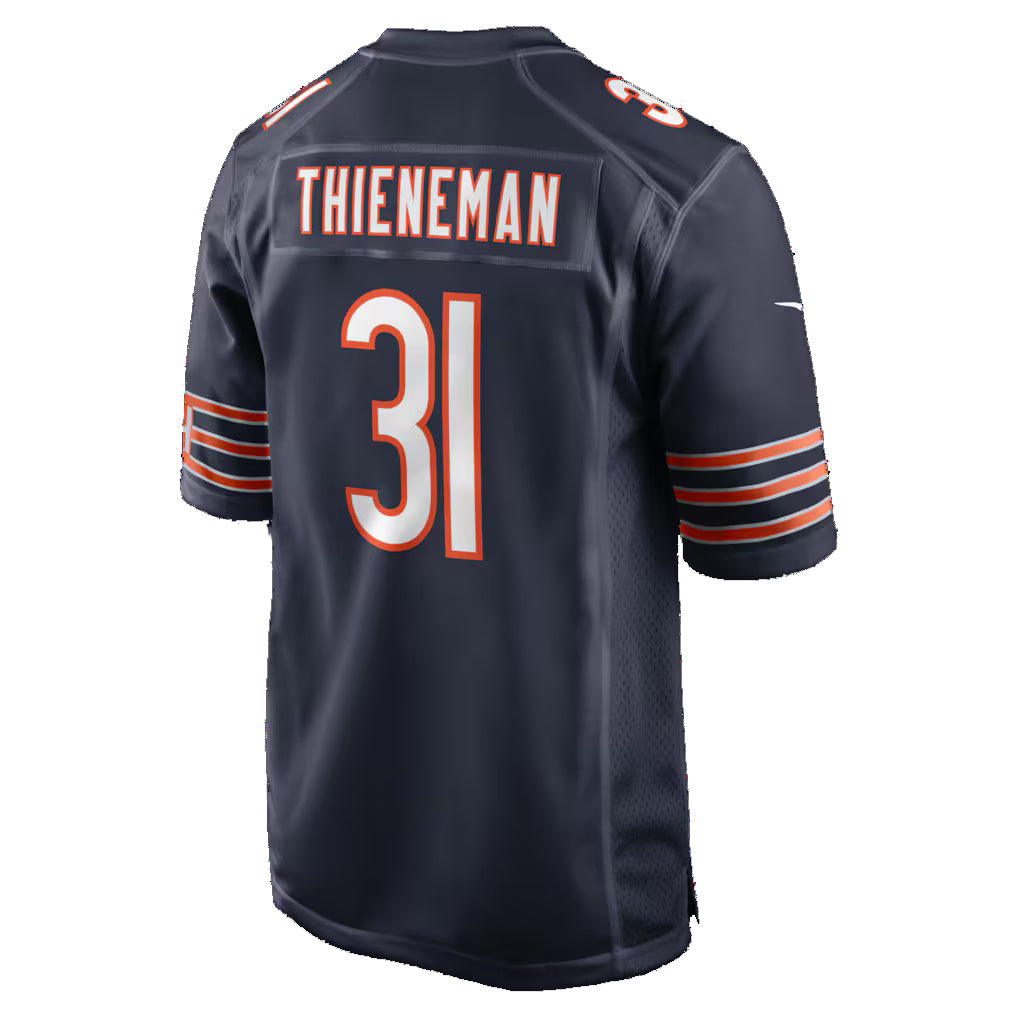 C.Bears #31 Dillon Thieneman Navy 2026 Draft First Round Pick No. 25 Team Game Stitched Football Jerseys