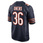 C.Bears #36 Jonathan Owens Navy Game Stitched Football Jerseys