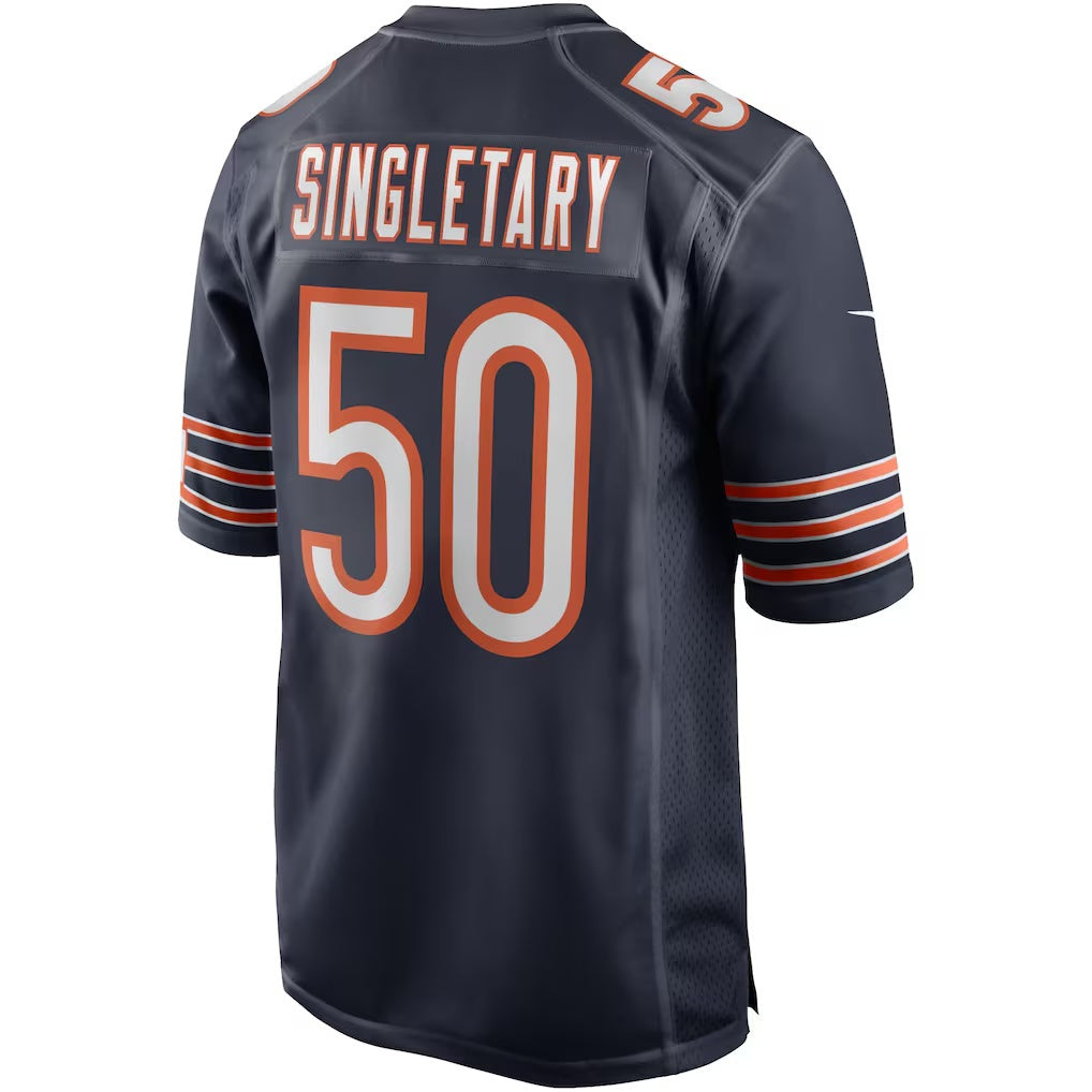 C.Bears #50 Mike Singletary Navy Game Retired Player Stitched Football Jerseys