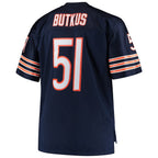 C.Bears #51 Dick Butkus Mitchell & Ness Navy Big & Tall Retired Player Replica Stitched Football Jerseys