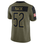 C.Bears #52 Khalil Mack Olive Salute To Service Limited Player Stitched Football Jerseys