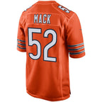 C.Bears #52 Khalil Mack Orange Game Stitched Football Jerseys