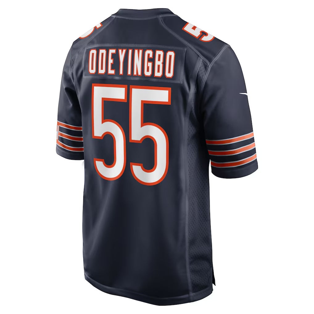 C.Bears #55 Dayo Odeyingbo Navy Team Game Stitched Football Jerseys