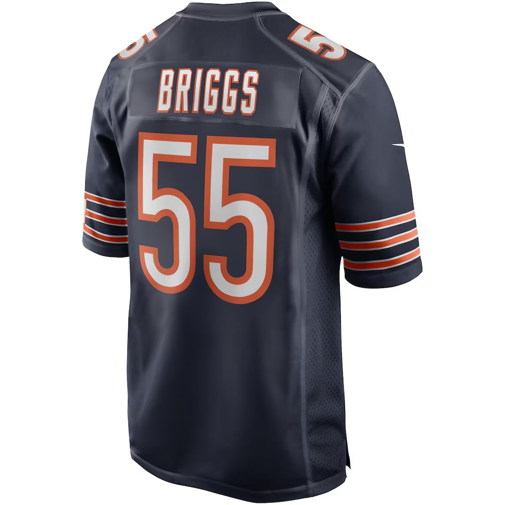 C.Bears #55 Lance Briggs Navy Game Retired Player Stitched Football Jerseys