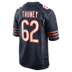 C.Bears #62 Joe Thuney Navy Team Game Stitched Football Jerseys