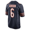 C.Bears #6 Kyler Gordon Navy Game Player Stitched Football Jerseys