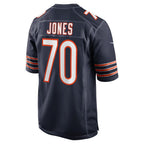 C.Bears #70 Braxton Jones Navy Game Player Stitched Football Jerseys