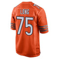 C.Bears #75 Kyle Long Orange Alternate Game Stitched Football Jerseys