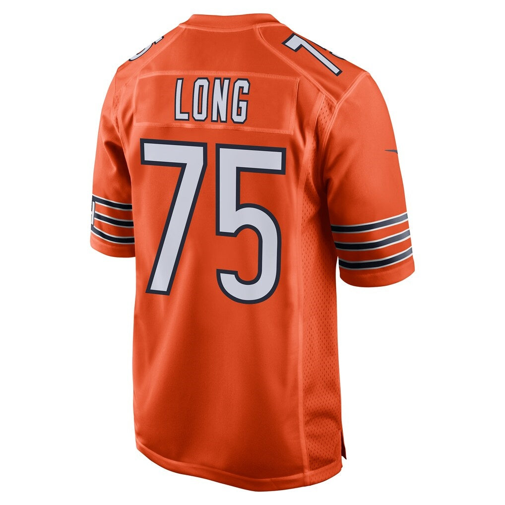 C.Bears #75 Kyle Long Orange Alternate Game Stitched Football Jerseys