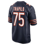 C.Bears #75 Ozzy Trapilo Navy Team Game Stitched Football Jerseys
