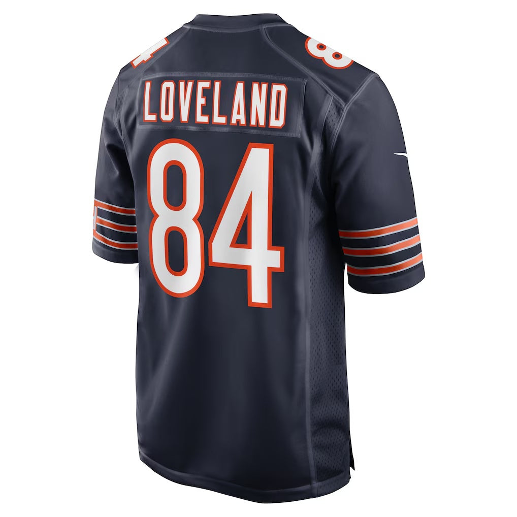 C.Bears #84 Colston Loveland Navy 2025 Draft First Round Pick Game Stitched Football Jerseys