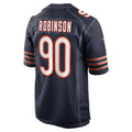 C.Bears #90 Dominique Robinson Navy Game Stitched Football Jerseys