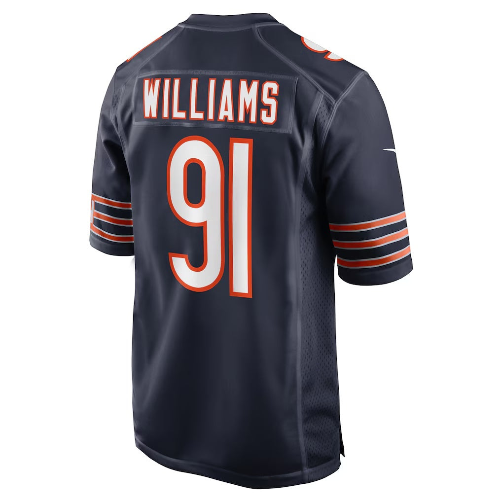 C.Bears #91 Chris Williams Navy Game Stitched Football Jerseys