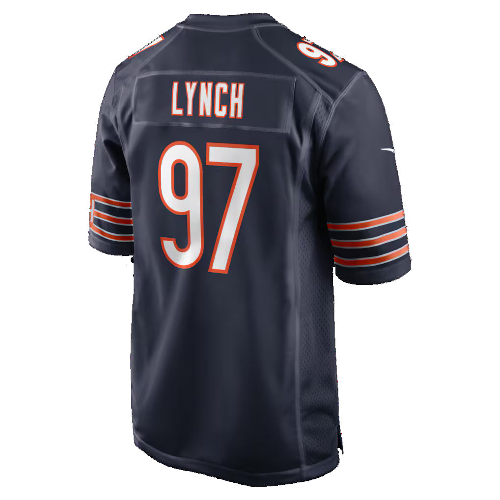 C.Bears #97 James Lynch Navy Team Game Stitched Football Jerseys