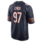 C.Bears #97 James Lynch Navy Team Game Stitched Football Jerseys