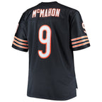 C.Bears #9 Jim McMahon Mitchell & Ness Navy Big & Tall Retired Player Replica Stitched Football Jerseys