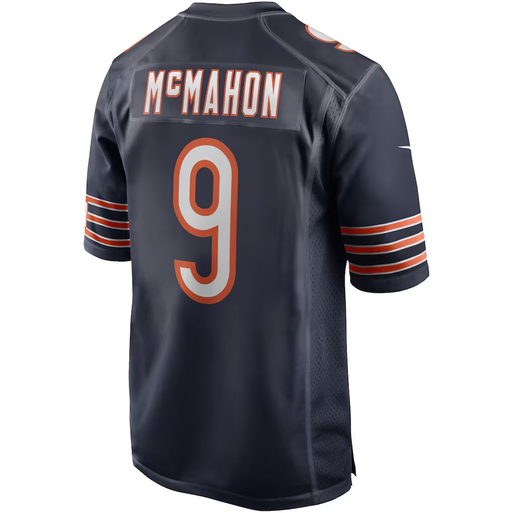 C.Bears #9 Jim McMahon Navy Game Retired Player Stitched Football Jerseys