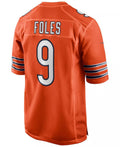 C.Bears #9 Nick Foles Orange Game Retired Player Stitched Football Jerseys