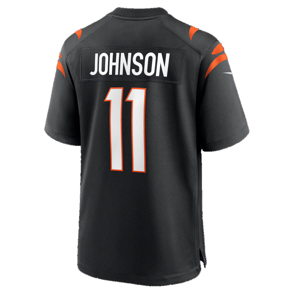 C.Bengals #11 Josh Johnson Black Team Game Stitched Football Jerseys