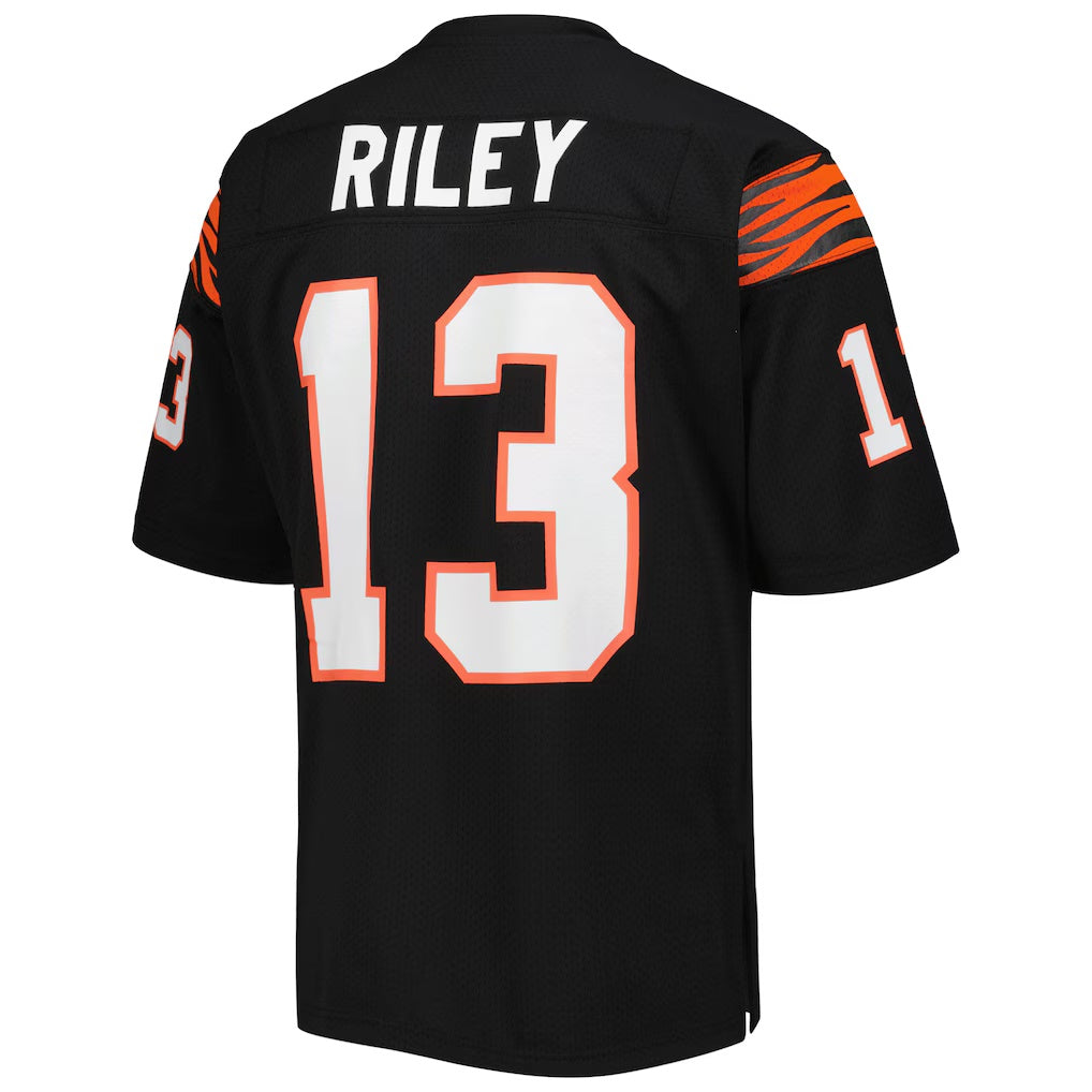 C.Bengals #13 Ken Riley Mitchell & Ness Black Authentic Throwback Retired Player Stitched Football Jerseys