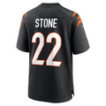 C.Bengals #22 Geno Stone Black Game Stitched Football Jerseys