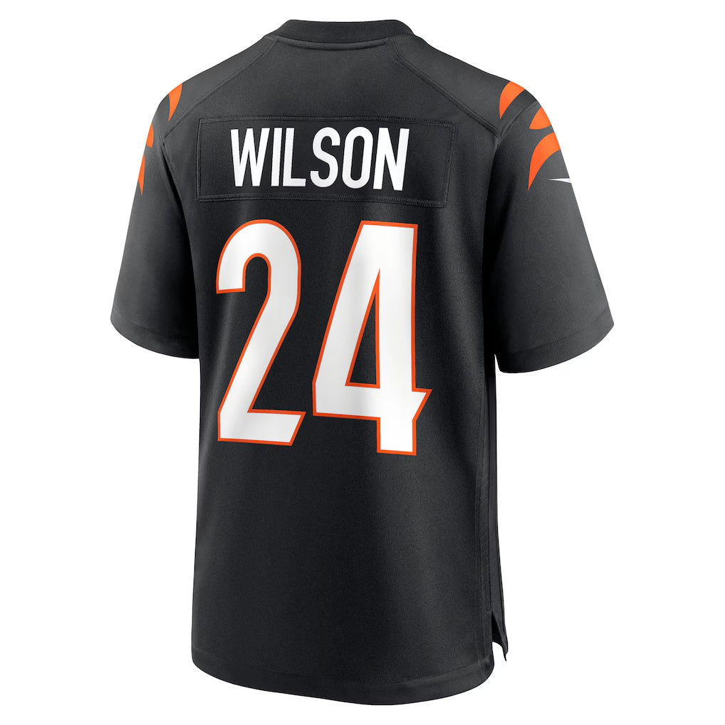 C.Bengals #24 Marco Wilson Black Team Game Stitched Football Jerseys