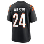 C.Bengals #24 Marco Wilson Black Team Game Stitched Football Jerseys