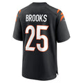 C.Bengals #25 Tahj Brooks Black Team Game Stitched Football Jerseys