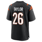 C.Bengals #26 Ja'Sir Taylor Black Team Game Stitched Football Jerseys