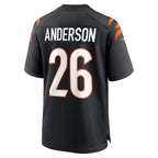 C.Bengals #26 Tycen Anderson Black Game Player Stitched Football Jerseys