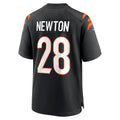 C.Bengals #28 Josh Newton Black Game Stitched Football Jerseys