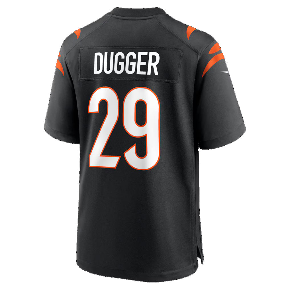 C.Bengals #29 Kyle Dugger Black Team Game Stitched Football Jerseys