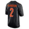 C.Bengals #2 Evan McPherson Black Game Fashion Stitched Football Jerseys