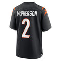 C.Bengals #2 Evan McPherson Black Game Stitched Football Jerseys
