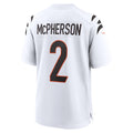 C.Bengals #2 Evan McPherson White Game Player Stitched Football Jerseys