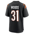C.Bengals #31 Ickey Woods Black Retired Player Game Stitched Football Jerseys