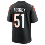 C.Bengals #51 Isaiah Foskey Black Team Game Stitched Football Jerseys