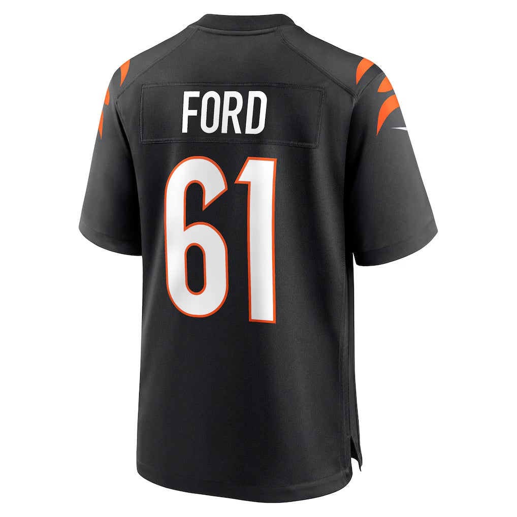 C.Bengals #61 Cody Ford Black Game Stitched Football Jerseys