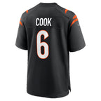 C.Bengals #6 Bryan Cook Black Team Game Stitched Football Jerseys