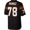 C.Bengals #78 Anthony Muñoz Mitchell & Ness Black Legacy Replica Stitched Football Jerseys