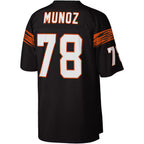 C.Bengals #78 Anthony Muñoz Mitchell & Ness Black Legacy Replica Stitched Football Jerseys